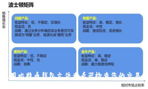 使用比特币钱包文件查看器检查您的交易