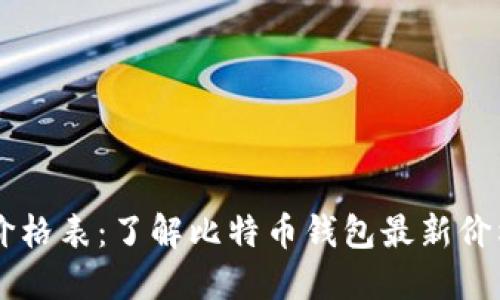 比特币钱包价格表:了解比特币钱包最新价格的高清图片